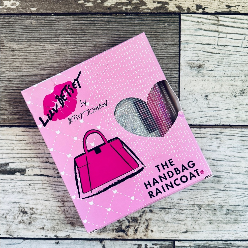Luv Betsey Handbag Raincoat in Glitter